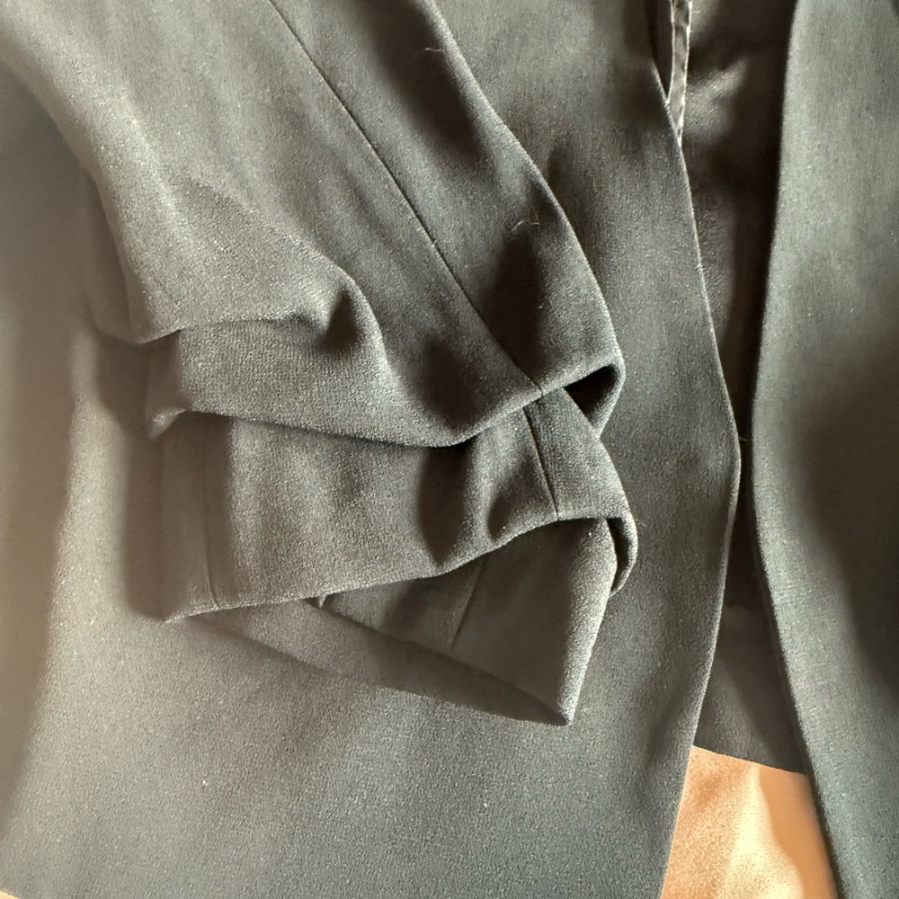 Babaton Black Open-Front Women's Blazer Jacket - Picture 5 of 11